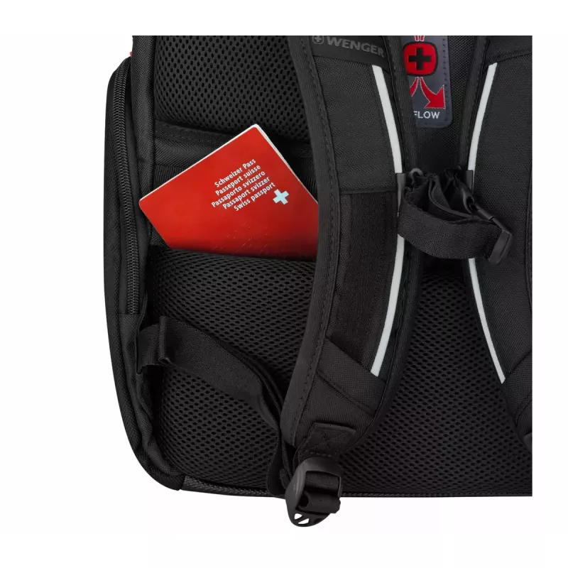 Zaino casual Wenger SwissGear Meteor nero poliestere PVC rPET