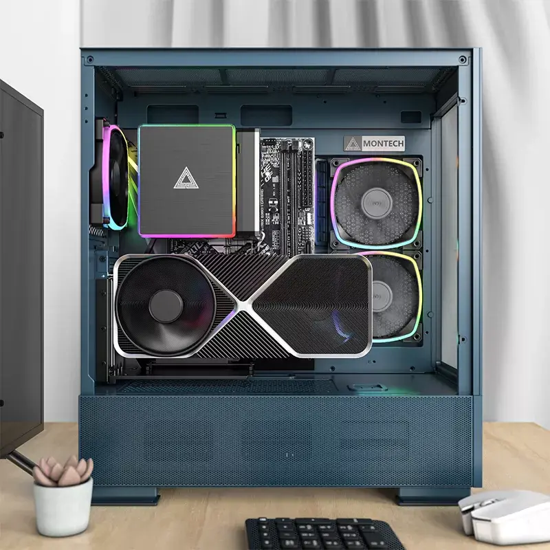 Case per PC Montech SKY TWO midi tower blu