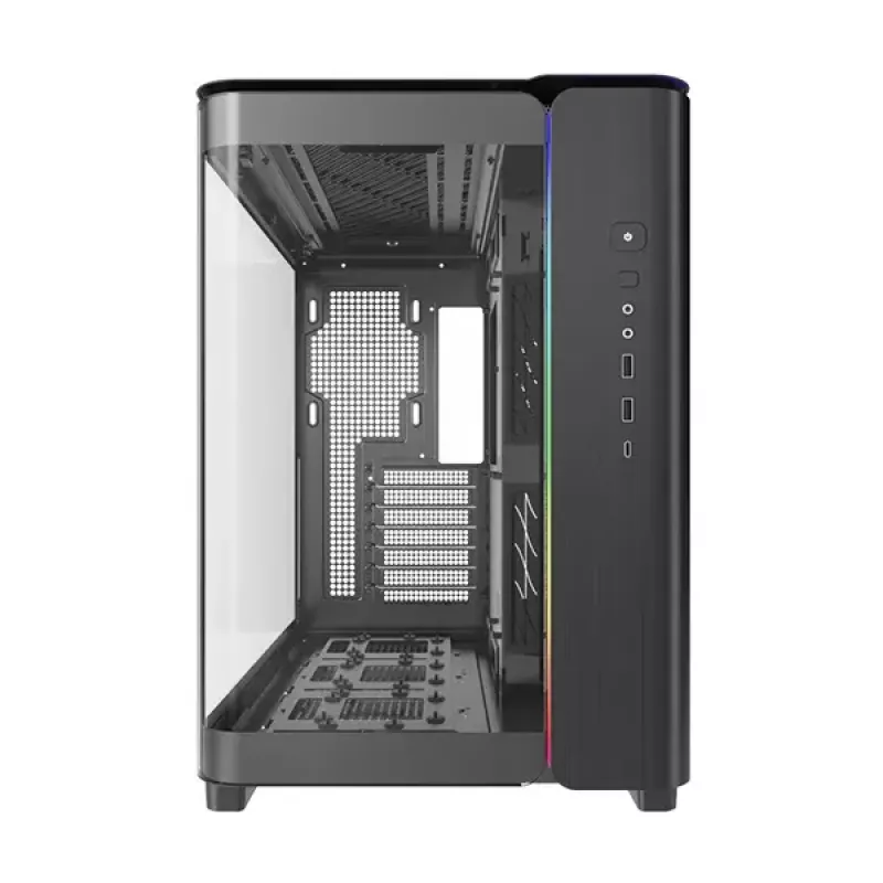 Montech KING 95 PRO case Midi Tower, vetro temperato, ARGB, rosso
