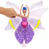 Bambola Barbie Dance and Flutter con trasformazione 2-in-1 da ballerina a farfalla, capelli viola
