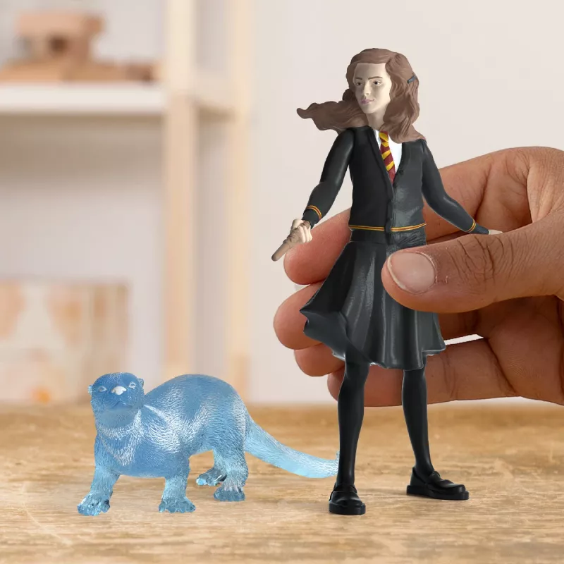 Schleich 42681 Wizarding World Harry Potter Hermione Granger e Patronus, personaggio giocattolo