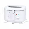 Friggitrice Clatronic FR 3771 2,5 L 1800 W bianco