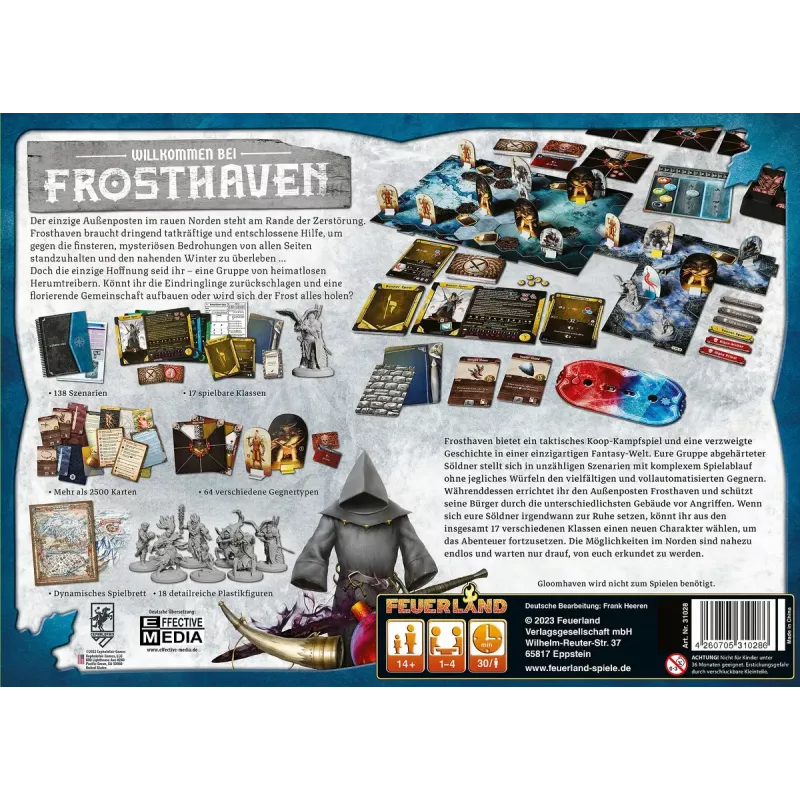 Gioco da tavolo Pegasus Spiele Frosthaven — strategia, 30 min di durata, dai 14 anni