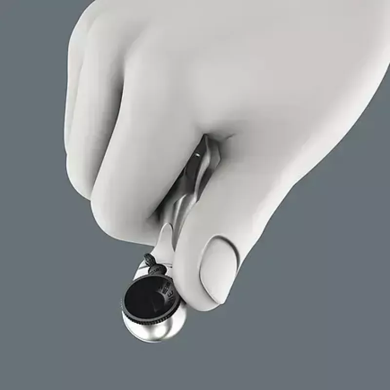 Wera 9532 05136042001 set da officina per rivettare catene, 20 pezzi, incl. cricchetto reversibile per bit 1/4", nero/verde