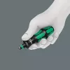 Wera 9532 05136042001 set da officina per rivettare catene, 20 pezzi, incl. cricchetto reversibile per bit 1/4", nero/verde