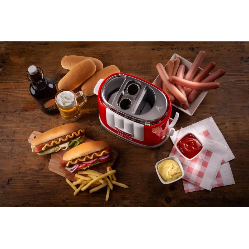 Ariete 206 macchina per hot dog Party Time, 650W, panini e hot dog, rosso