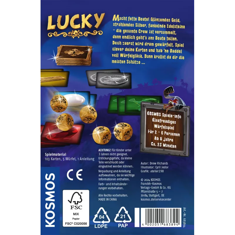 Kosmos Lucky 25 min gioco da tavolo tattica