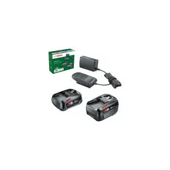 Bosch Starter-Set 18V - 2 x batteria (2,0 Ah + 4,0 Ah) set batteria e caricabatterie