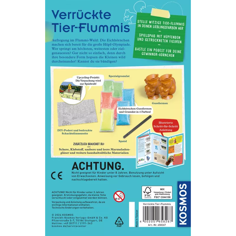 Kosmos 658267 Verrückte Tier-Flummis kit di esperimenti, dagli 8 anni