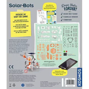 Kosmos Solar Bots, kit di esperimenti, energia rinnovabile, 8 anni