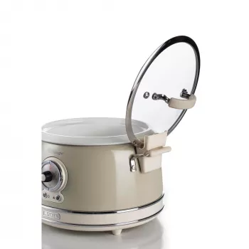 Ariete 2904 cuociriso – cuociriso elettrico con pentola in ceramica – sushi fatto in casa – multicooker – Vintage Line – 3,5 L – 650 W – beige