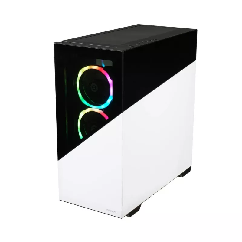 ENERMAX case per PC - Enermaxk8 ARGB vetro temperato mid-tower - bianco