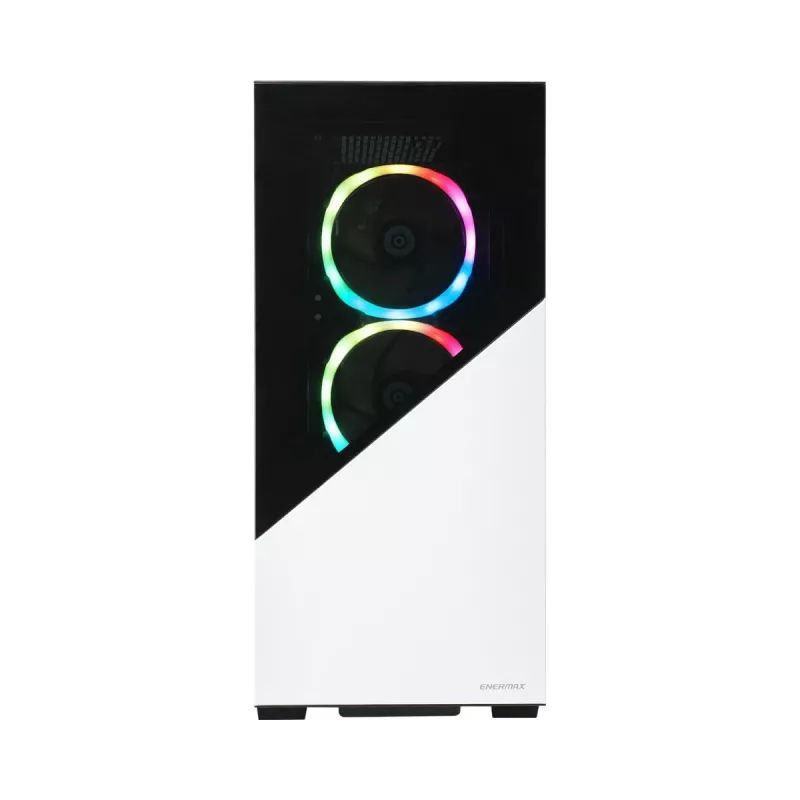 ENERMAX case per PC - Enermaxk8 ARGB vetro temperato mid-tower - bianco