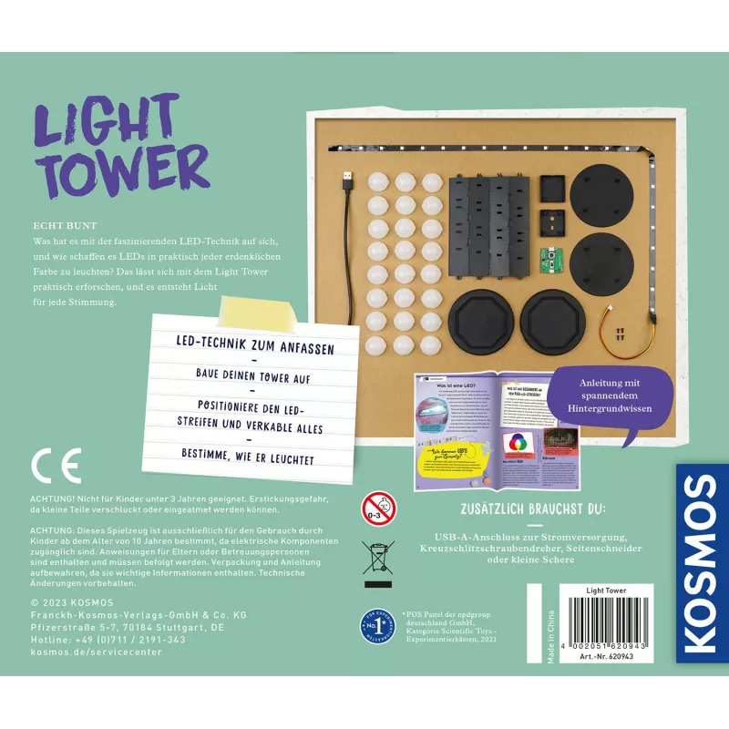 Kosmos Light Tower, kit sperimentale, elettricità, 10 anno/i