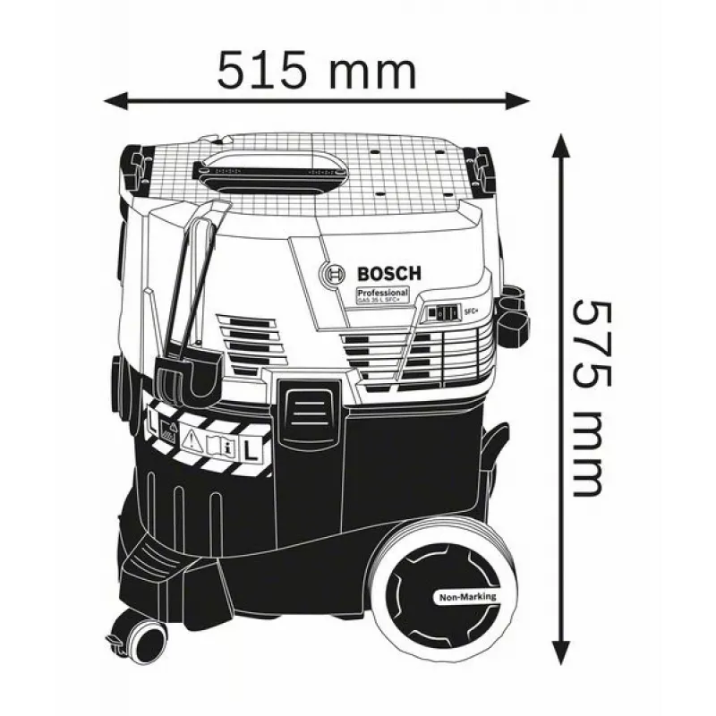 Bosch GAS 35 L SFC+ Professional nero, blu 1200 W