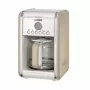 Ariete 1342 macchina per caffè americano, caraffa in vetro temperato, fino a 12 tazze, timer programmabile 24 ore, display LCD, spegnimento automatico, 2000 W, plastica, beige