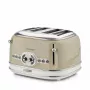 Ariete 156 tostapane Vintage 4 fette, 1600 Watt, 6 livelli di doratura, acciaio inox verniciato in beige pastello, senza pinze per sandwich