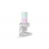 Microfono per PC ENDORFY AXIS Streaming White — USB, cardioide, 30–18 kHz, 192 kHz/24-bit, supporto da tavolo, mute, uscita cuffie