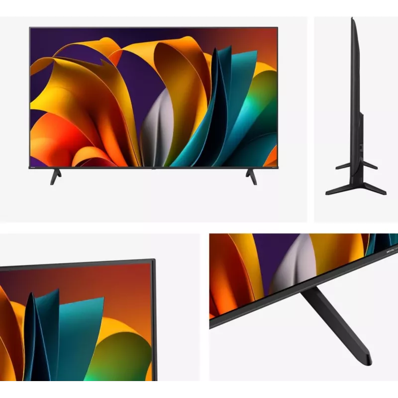 Hisense 50E6NT televisore smart 4K Ultra HD da 126 cm (50 pollici), Wi-Fi, Bluetooth, HDR10+, 300 cd/m², nero