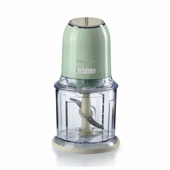 Ariete 438, tritatutto Vintage, tritatutto e tritaghiaccio, 2 velocità, 4 lame in acciaio inox, misurino da 600 ml, 400 W, verde