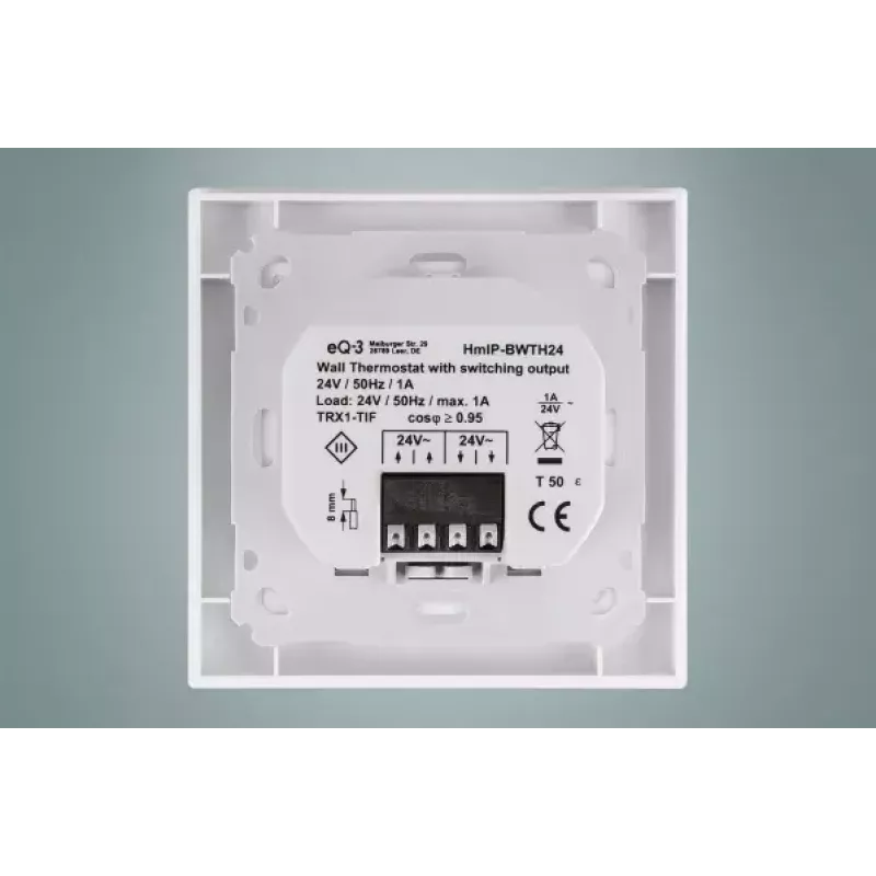Termostato Homematic IP HmIP-BWTH24 RF bianco 24V LCD