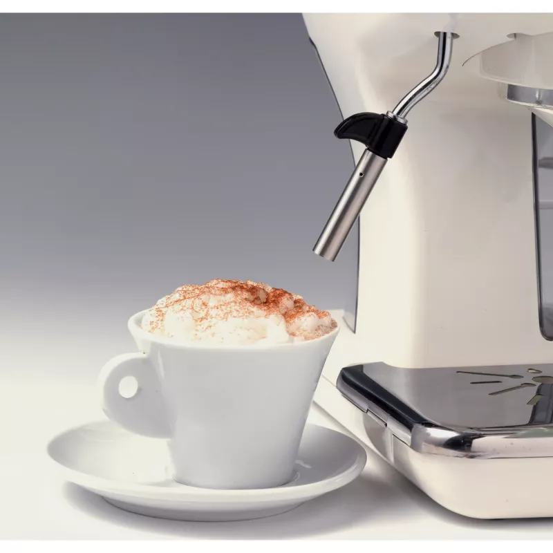 Ariete 1389 Vintage macchina per espresso - macchina per espresso per caffè macinato o cialde ESE, color beige pastello