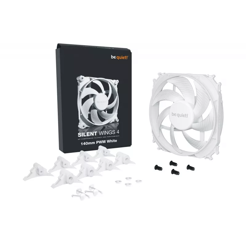 Ventola per case PC be quiet! SILENT WINGS 4 | 140mm PWM bianco 14 cm 1 pz.