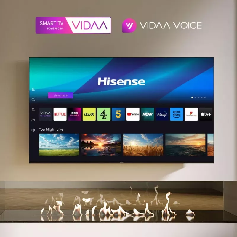 Hisense E6NT 165,1 cm (65 inch) 4K Ultra HD Smart TV Wi-Fi nero 300 cd/m²