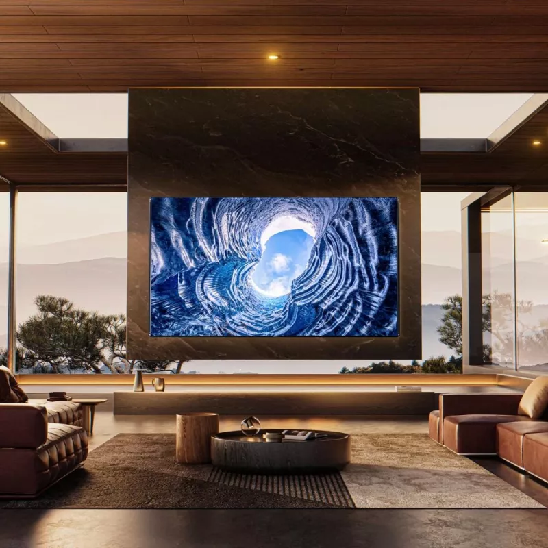 Hisense 85UXNQ TV QLED 4K Ultra HD da 215 cm (85 pollici), 120 Hz, AMD FreeSync, triplo sintonizzatore, nero