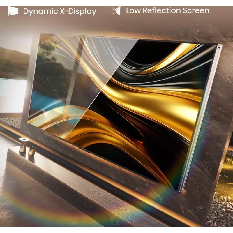 Hisense 85UXNQ TV QLED 4K Ultra HD da 215 cm (85 pollici), 120 Hz, AMD FreeSync, triplo sintonizzatore, nero