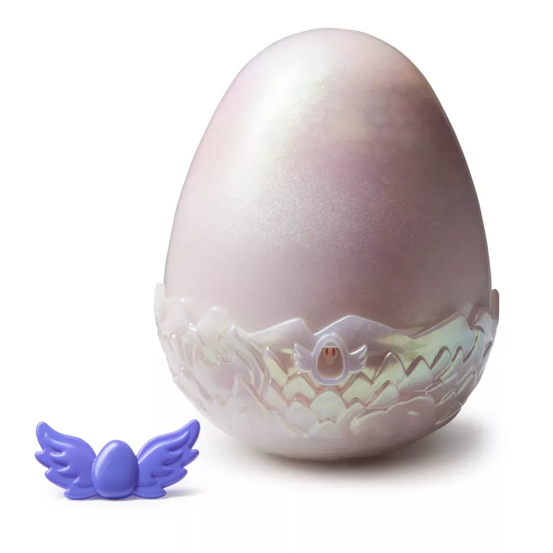 Hatchimals Alive Mystery Hatch Draggle Spinmaster rosa bianco AA