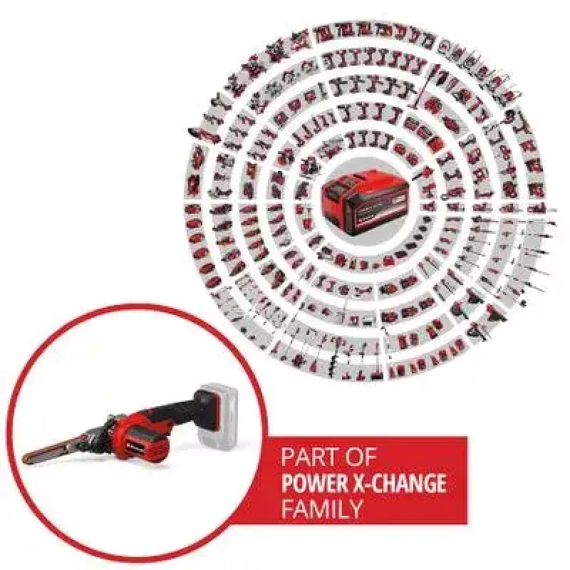 Einhell TE-BF 18 Li Solo lima elettrica a nastro a batteria, 18 V (senza batteria)