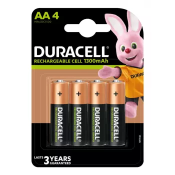 Duracell 4 LR06 1300mAh batteria ricaricabile nickel-metallo idruro (NiMH)