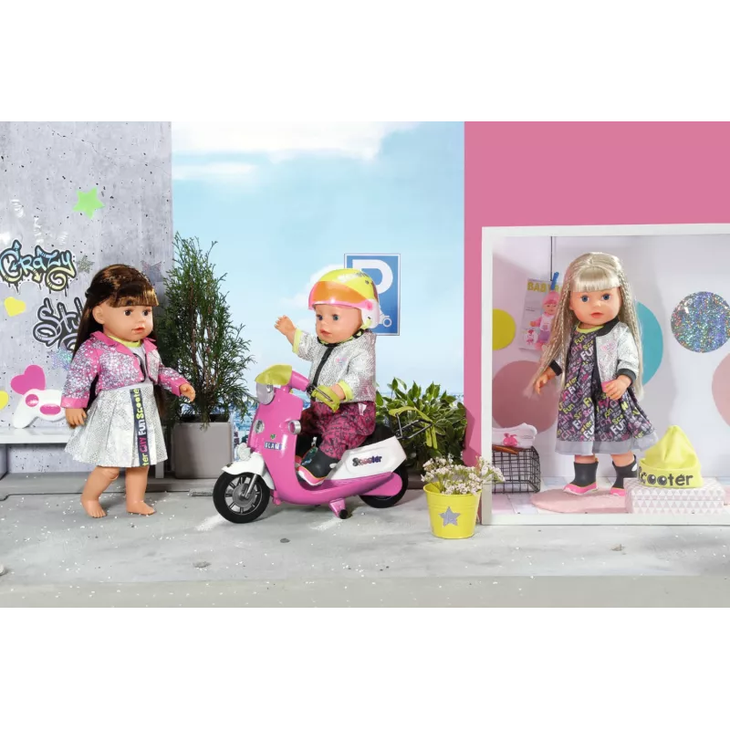 BABY born City Deluxe Scooter Combo passeggino per bambole