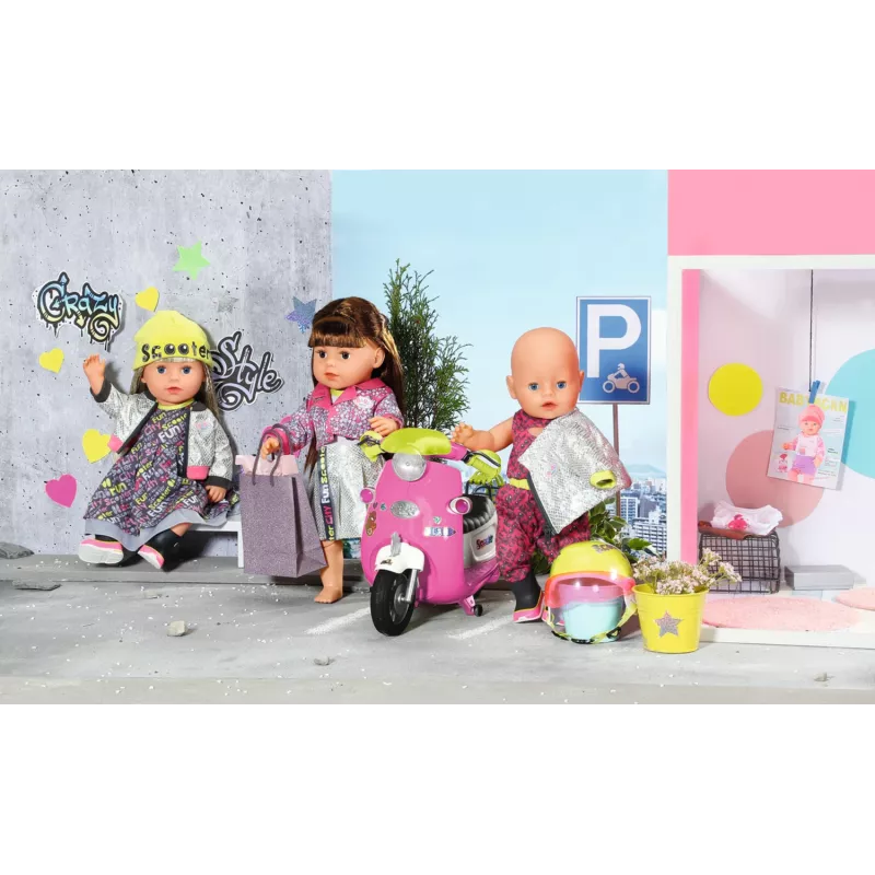 BABY born City Deluxe Scooter Combo passeggino per bambole