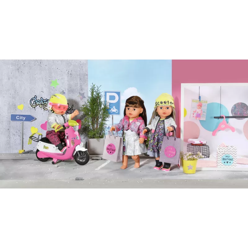 BABY born City Deluxe Scooter Combo passeggino per bambole