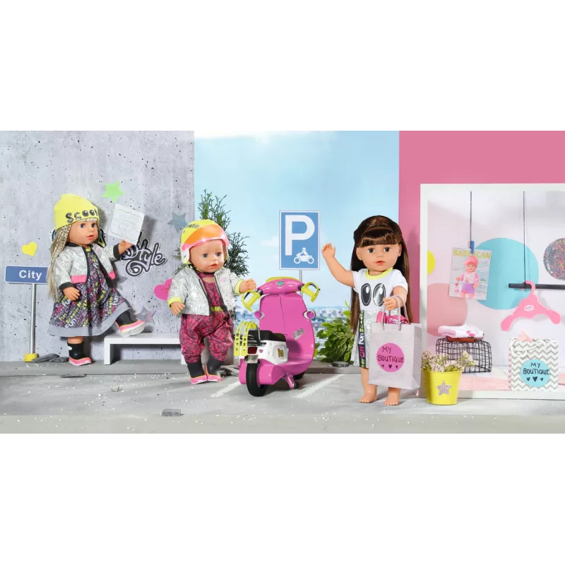 BABY born City Deluxe Scooter Combo passeggino per bambole
