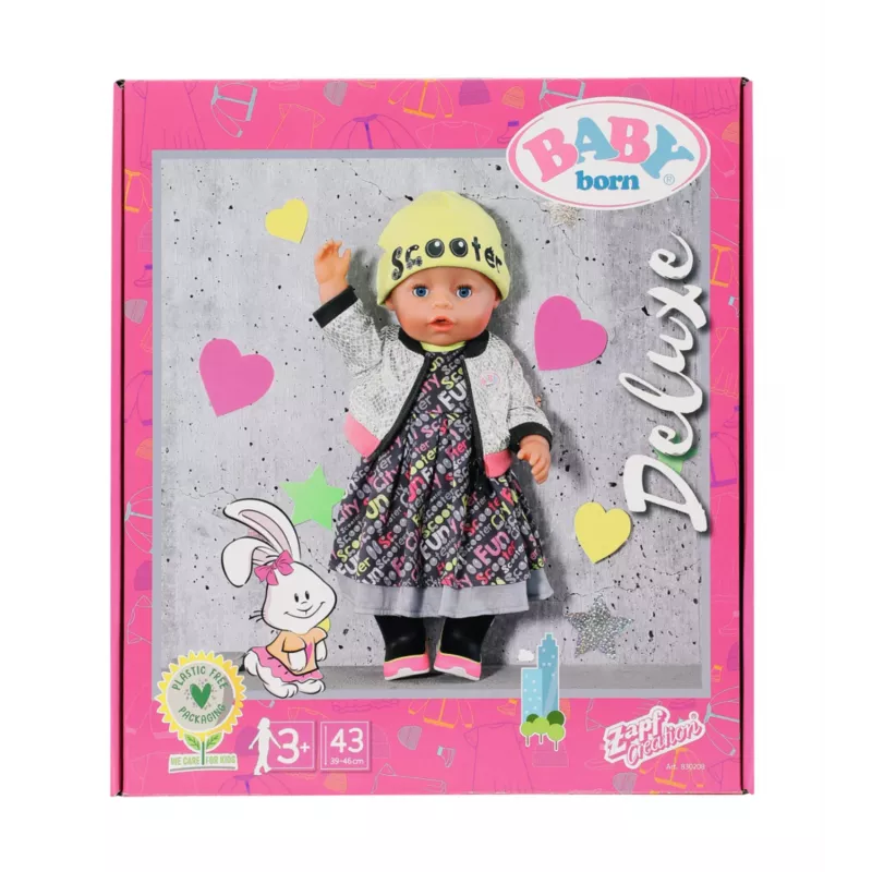 Set di vestiti per bambole BABY born City Deluxe Style da 3 anni 180 g