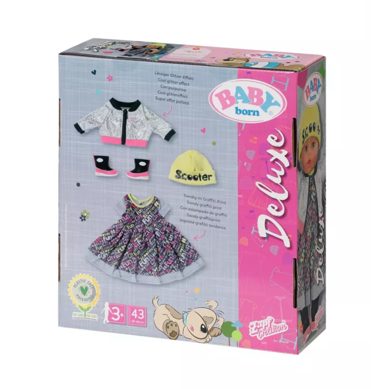 Set di vestiti per bambole BABY born City Deluxe Style da 3 anni 180 g