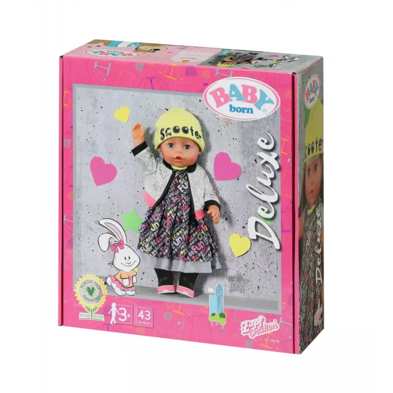 Set di vestiti per bambole BABY born City Deluxe Style da 3 anni 180 g