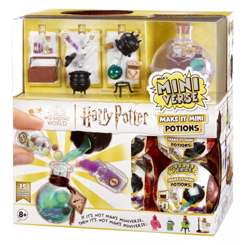 Miniverse - Harry Potter Make It Mini Potions, 8 anni, multicolore, plastica, resina