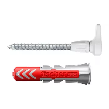 Set ganci a vite e tasselli Fischer 564169 25 pezzi plastica 8 mm