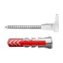 Set ganci a vite e tasselli Fischer 564169 25 pezzi plastica 8 mm