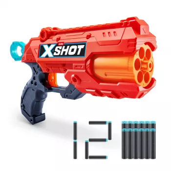 Blaster giocattolo ZURU XSHOT Excel Reflex 6 Blaster 12 freccette multicolore