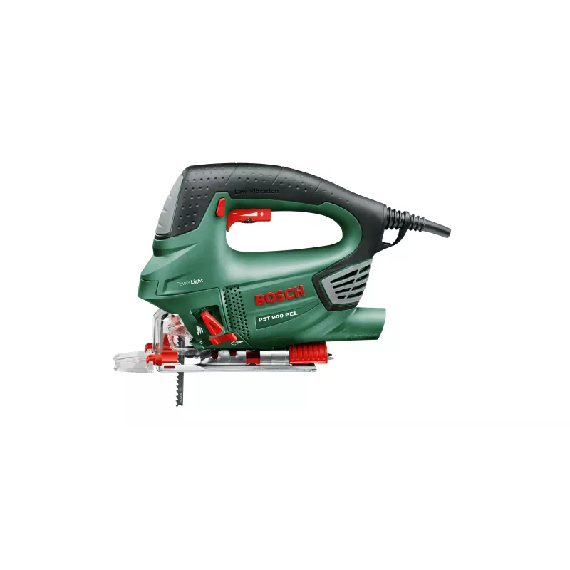 Bosch PST 900 PEL seghetto alternativo a corsa pendolare, 620 W, corsa da 23 mm, con valigetta, verde/nero