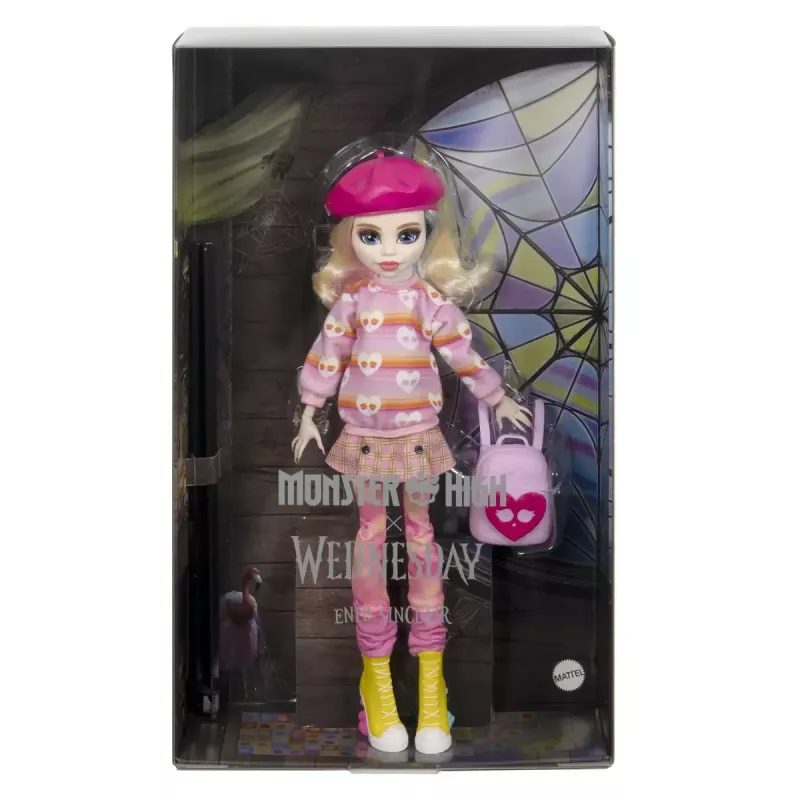 Bambola moda Mattel Monster High Wednesday Enid Sinclair multicolore