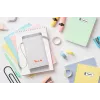 Peach PE110 stampante di etichette, stampa termica diretta, Bluetooth, batteria integrata, bianca
