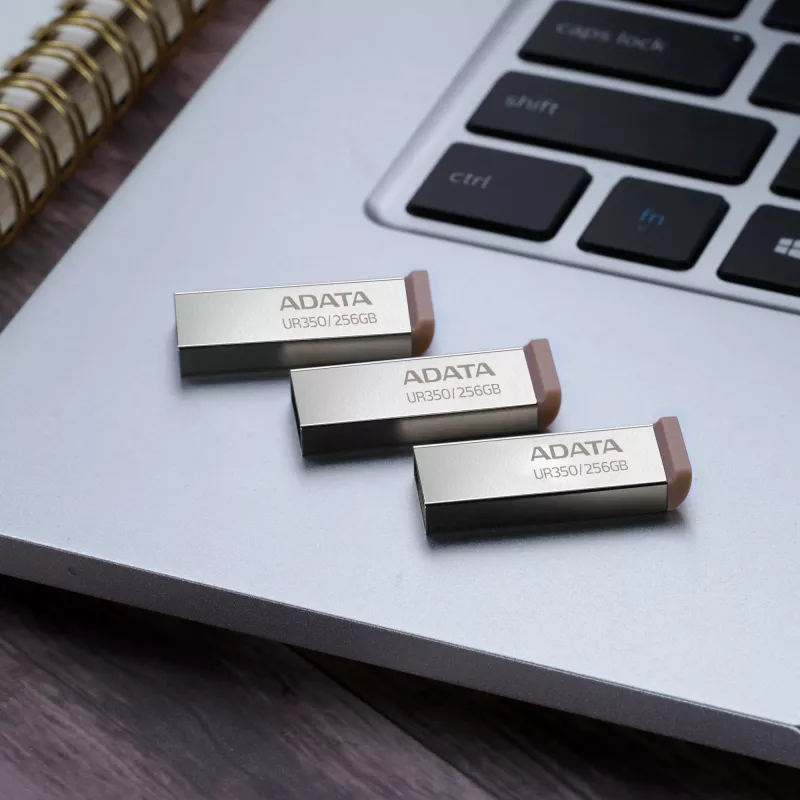 ADATA UR350 chiavetta USB 256 GB USB Type-A 3.2 Gen 1 (3.1 Gen 1) nero, argento