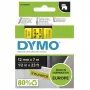 Etichette DYMO Authentic D1 | Stampa nera su nastro giallo | 12 mm x 7 m | Etichette adesive per etichettatrici LabelManager | Prodotto in Europa