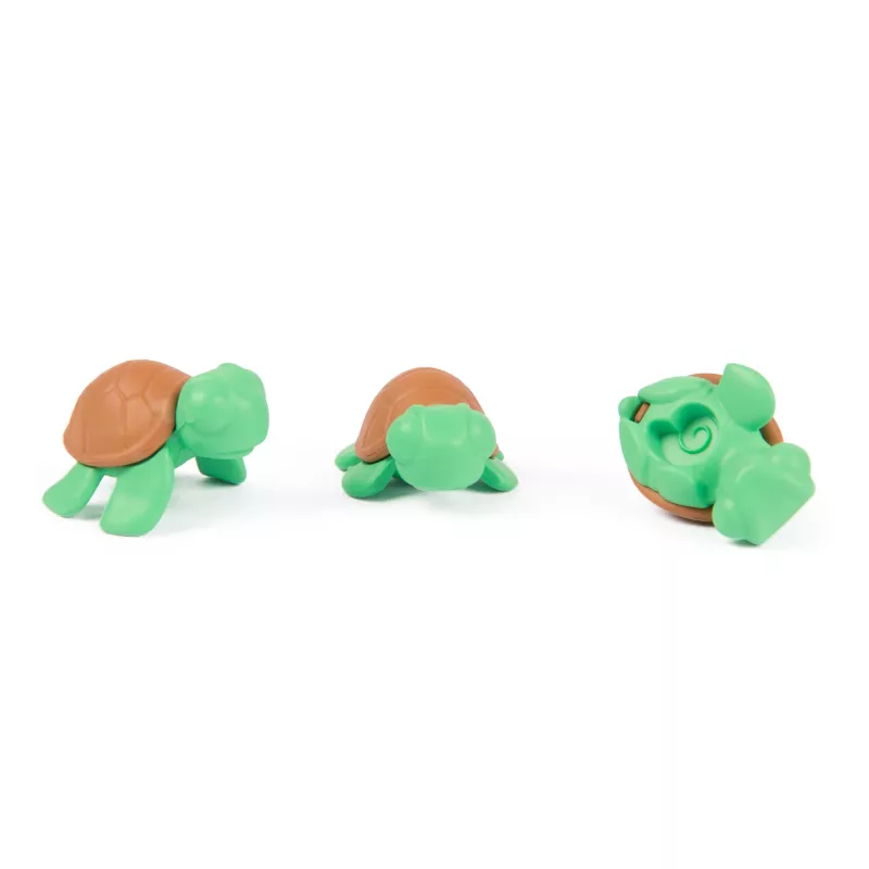 Kinetic Sand, Project Planet Turtle Beach con 397g di sabbia da gioco, strumenti e stampi, materiali sostenibili ed ecologici, giocattolo sensoriale per bambini